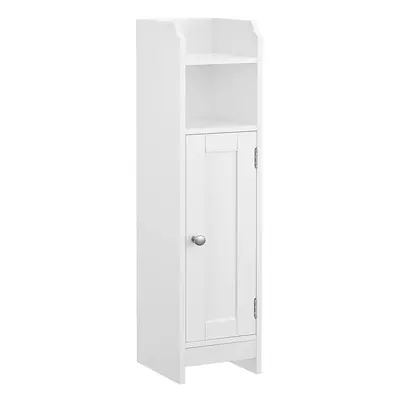 VASAGLE Small Bathroom Storage Corner Floor Cabinet with Door and Shelves Bathroom Storage Organ