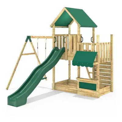 (Single Shop) Rebo Modular Wooden Climbing Frame Adventure Playset - M3