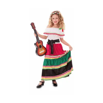 (5 to years (105-121 cm)) Girls' colorful Mexican costume