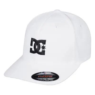 (S/M, White) DC Shoes Mens Cap Star X-Fit Flexifit Curved Visor Baseball Cap Hat