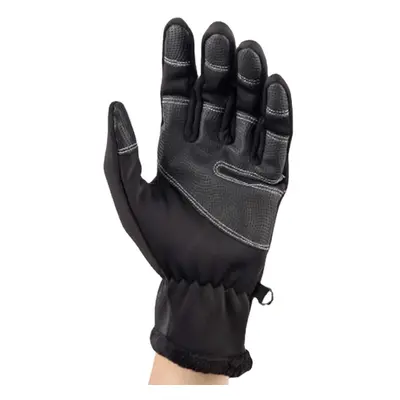 (Black, XXL) Unisex Winter Ski Full Finger Zipper Glove Warm Waterproof Outdoor Mountaineering B