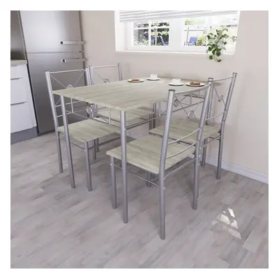 (Oak) Roslyn Dining Table Chair Set Of Home Furniture