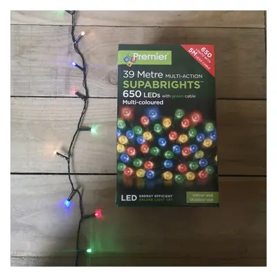 Premier Deluxe Light Set - 39m Multi Action Multi Coloured LED SUPABRIGHTS