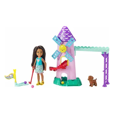 Barbie FRL85 Club Chelsea Mini Golf Doll and Playset, Multi-Colour