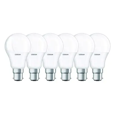 OSRAM LED Bulb/Socket B22, W Equivalent W/Classic Shape/Frosted Warm White - 806lm 2700K Set of 