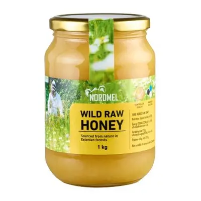 Pure Natural Wild Raw Honey 1KG - Unpasteurised, Unfiltered, Crystallized, Natural Estonian Hone