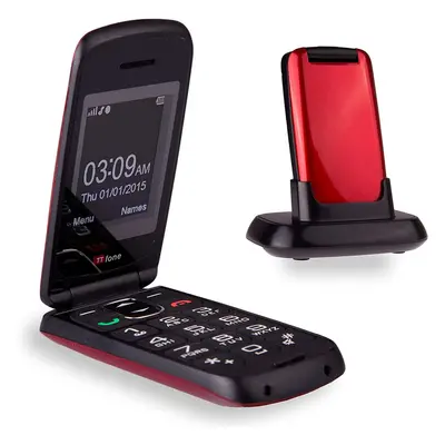 (Unlocked, Red) TTfone Star TT300 Single Sim