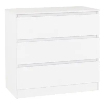 (White) Malvern Drawers Chest in Black/Grey/White/Oak