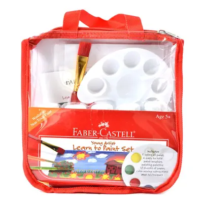 Faber-Castell Young Artist Learn to Paint Set - Washable Paint Set for Kids