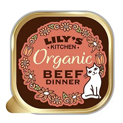 Lily's Kitchen Adult Organic Beef Dinner Complete Wet Cat Food (19 x g)