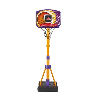 Counting Hoops Basketball Stand, Adjustable Basketball Stand with Electronic Backboard & LED Scr