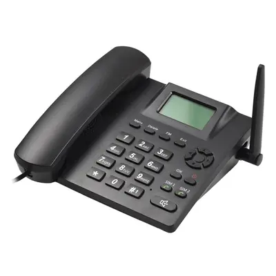 (black, US Plug) Fixed Wireless Landline Phone Desktop Telephone Support Gsm 85090018001900mhz D