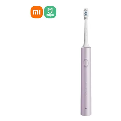 (purple) Xiaomi Mijia Sonic Electric Toothbrush T302 Ipx8 Waterproof Wireless Charging Brush Hea