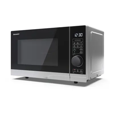 Sharp YC-PG204AU-S 20L 700W Microwave Oven with 900W Grill Function - Silver