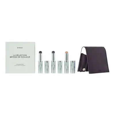 Byredo Plum Set Of + Leather Pouch: Solar Flare, Flower Play, Kumato Face Stic For Women