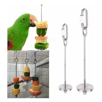 12/20Cm Stainless Steel Small Parrot Toys Kabob Food Stick Scooter Fruit