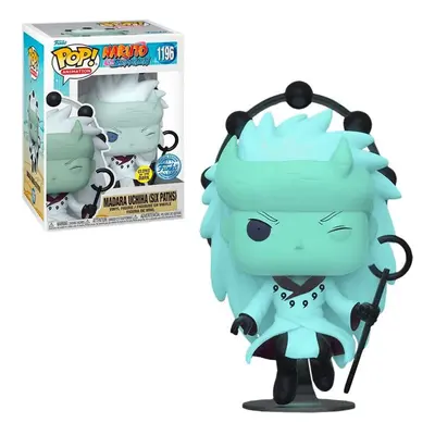 Funko Pop! Naruto Shippuden Madara Six Paths Glow in The Dark Exclusive 5 inches, Multicolor