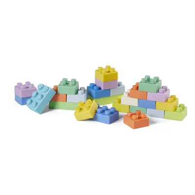 Super Soft Building Blocks, Easy-to-Hold for Babies & Toddlers, BPA-Free, Multi-Coloured, 25-Pie