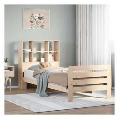 vidaXL Bed Frame without Mattress 75x190 cm Small Single Solid Wood Pine