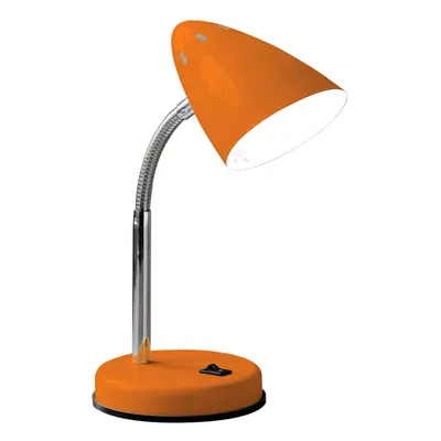 Premier Housewares Flexi Desk Lamp - Orange Gloss