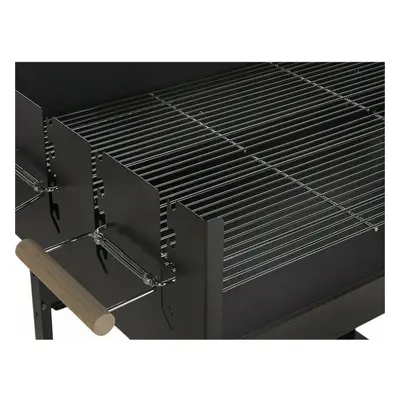 Home Deluxe Rectangle Steel Party Charcoal BBQ - Black