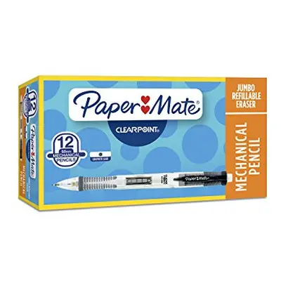 Paper Mate Clearpoint Mechanical Pencils 0.5mm HB #2 Black Barrels Box of