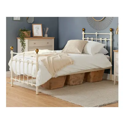 Athens Single Bed - Cream