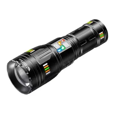 (black) Variable Focus, Ultra Long Endurance, High Brightness Flashlight, Outdoor Strong Light, 