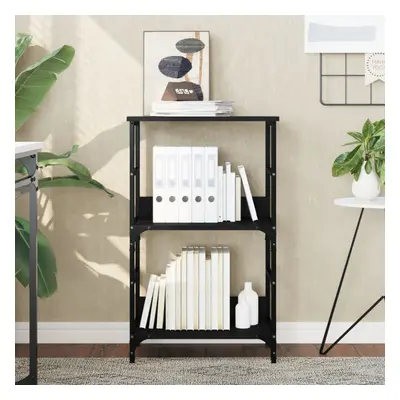 vidaXL Bookshelf Black 50x33x82 cm Engineered Wood