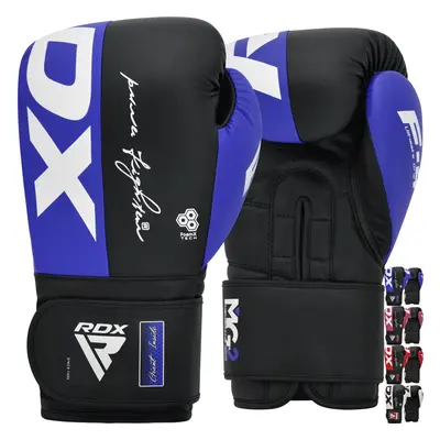 (Blue, 16OZ) RDX Boxing Gloves Maya Hide Leather