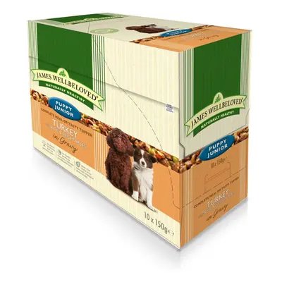 Jwb Puppy Dog Pouches Turkey 150g (Pack of 10)