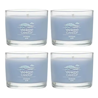 Yankee Candle Signature Votive Mini Candle Jar Ocean Air Scent Natural Soy Wax Blend Candle with