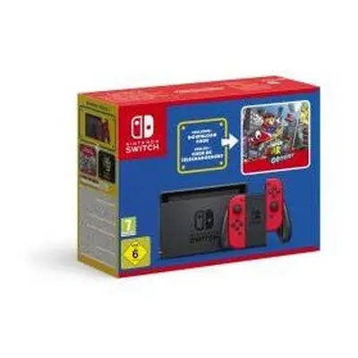 Switch Console 1.1 Neon Red/Neon Red + Switch Mario Odyssey