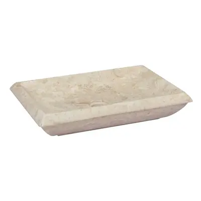 vidaXL Sink Cream 50x35x10 cm Marble Washroom Natural Stone Basin Bathroom