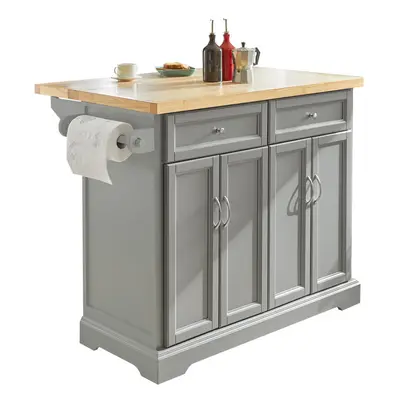 SoBuy FKW71-HG, Extendable Kitchen Storage Trolley Kitchen Island