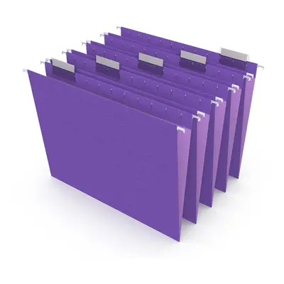 Staples Hanging File Folders Tab Letter Size Purple 25/Box (419200)