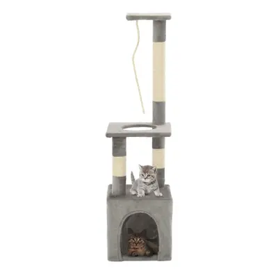 Cat Tree with Sisal Scratching Posts cm Grey