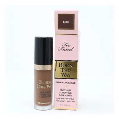 (Sable) Too Faced Born This Way Super Coverage Concealer 0.5oz/15ml New With Box