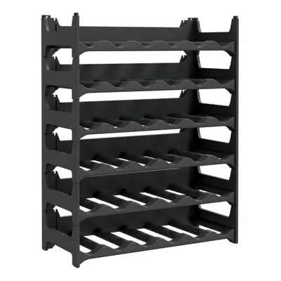 (36 bottle) vidaXL Wine Rack Wine Shelf Whisky Bottle Holder Drinking Rack PP Stackable