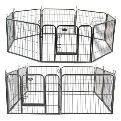 Heavy Duty Panel Pet Playpen Metal Cage - Small