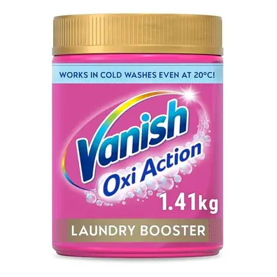 Vanish Gold Oxi Action Laundry Booster and Stain Remover Powder for Colours 1.41 kg - Removes To