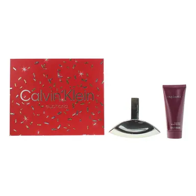 Calvin Klein Euphoria Piece Gift Set: EDP 100ml - Body Lotion 100ml For Women