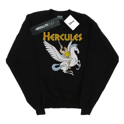 (L, Black) Disney Womens/Ladies Hercules With Pegasus Sweatshirt