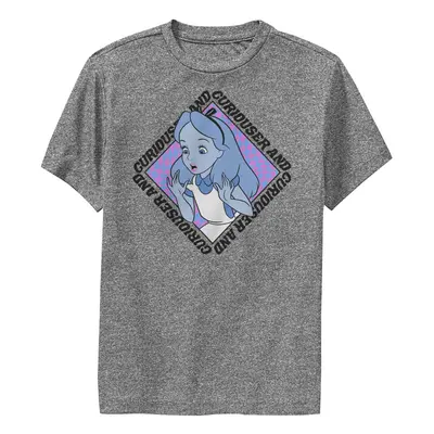 Disney Boys Alice Face TShirt Charcoal Heather Medium