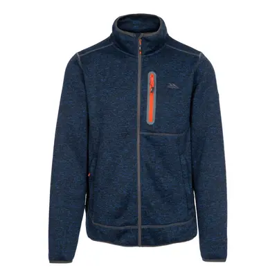 (L, Navy Marl) Trespass Mens Fleece Jacket Full Zip Bingham