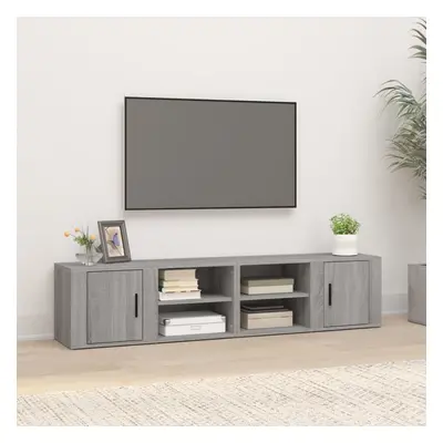 vidaXL TV Cabinets pcs Grey Sonoma 80x31.5x36 cm Engineered Wood