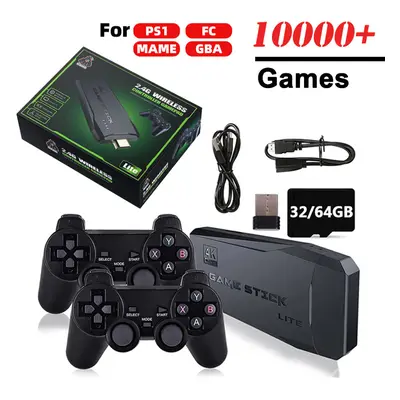 (M8 64G with Box) 4K Video Game Console Wireless Controller Gamepad Built-in Games 64G Retro Han