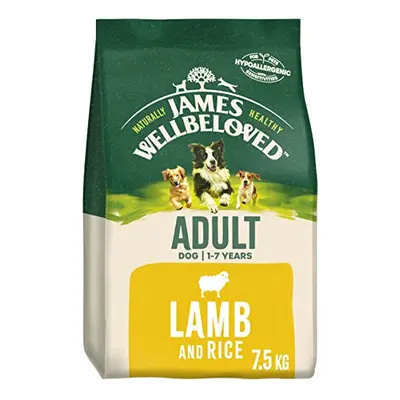 James Wellbeloved Complete Dry Adult Dog Food Lamb and Rice, 7.5 kg