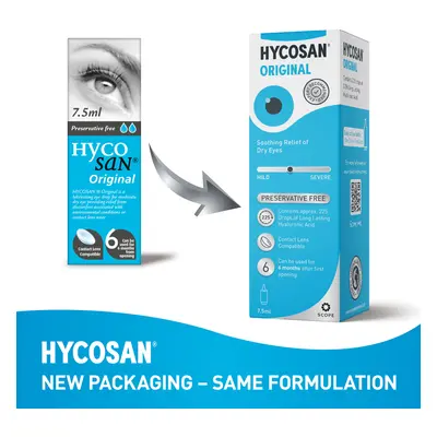 Hycosan Original Dry Eye Drops 7.5ml - Pack of