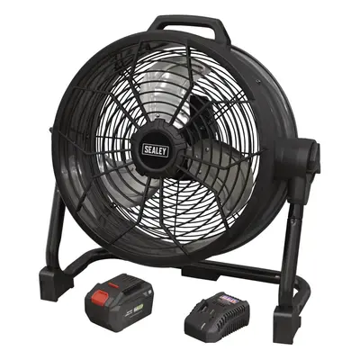 Sealey SV20 Series 16" 2-in-1 Cordless/Corded High Velocity Drum Fan Kit 20V HVD16CCOMBO